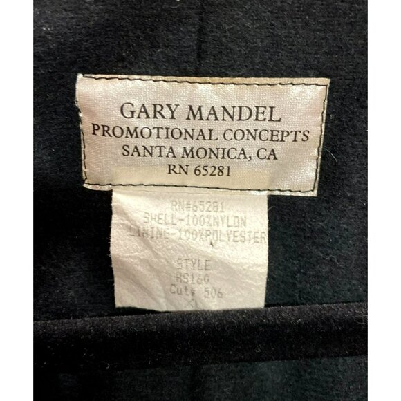 Vintage Gary Mandel Windbreaker Retro Jacket XL Black Red Purple 80s 90s Y2K - Picture 6 of 7
